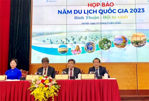 Họp báo giới thiệu Năm Du lịch quốc gia 2023 - Bình Thuận - Hội tụ xanh tại Hà Nội